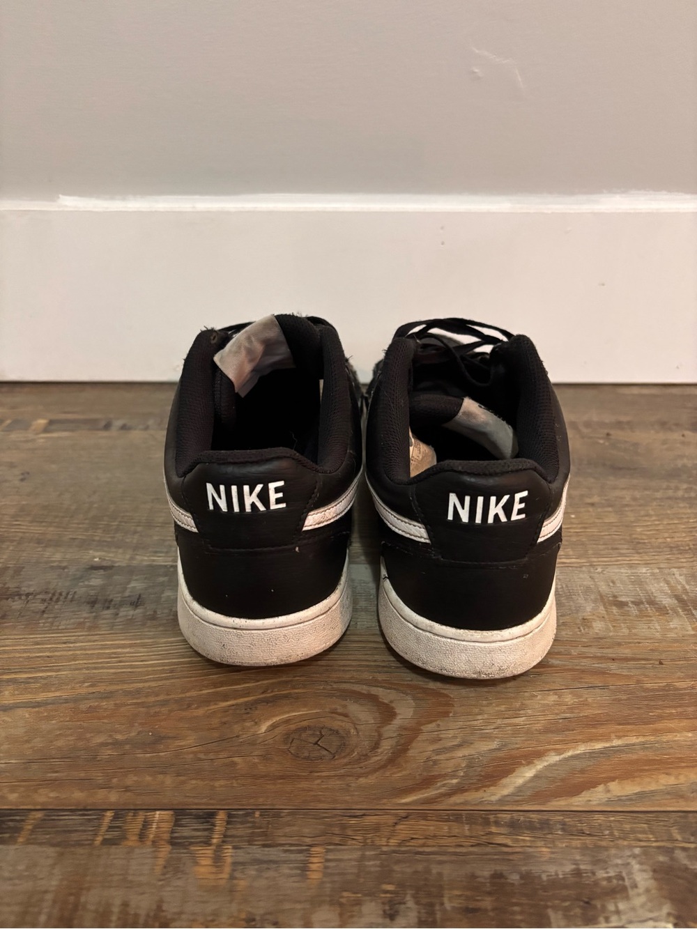 Nike Court Vision Low Shoes Sz 9.5 Black White DH2987 001 Classic Retro Y2K - Picture 2 of 4
